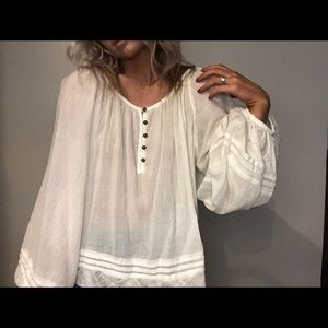 sheer boho top